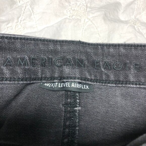 Mens Jeans - American Eagle - Black Distressed Stretch - 28/32 - Picture 2 of 4